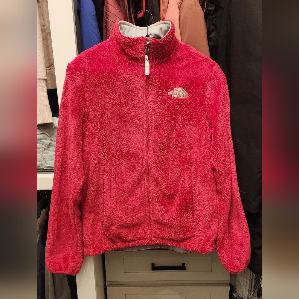 North Face fur fleece sz M